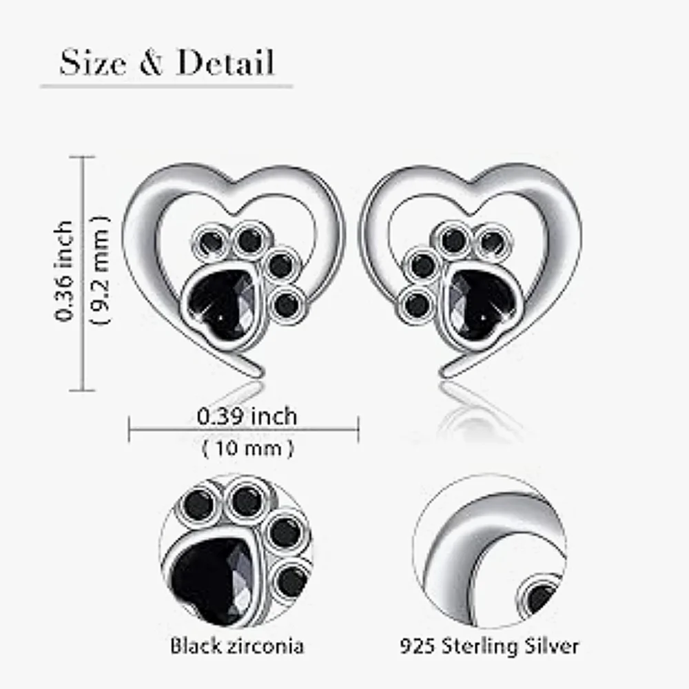 Paw Heart Stud Earrings_4
